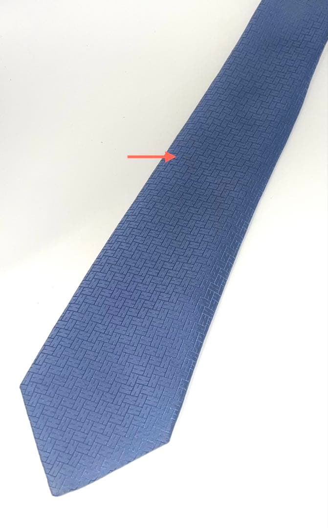 美品 エルメス ハイブランド ネクタイ ファソネ H柄 ブルー系 高級