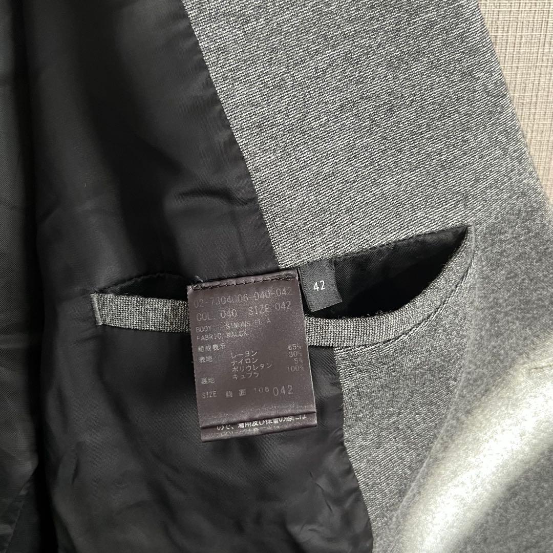 Theory SIMONS ジャージー セットアップスーツ ストレッチ グレー