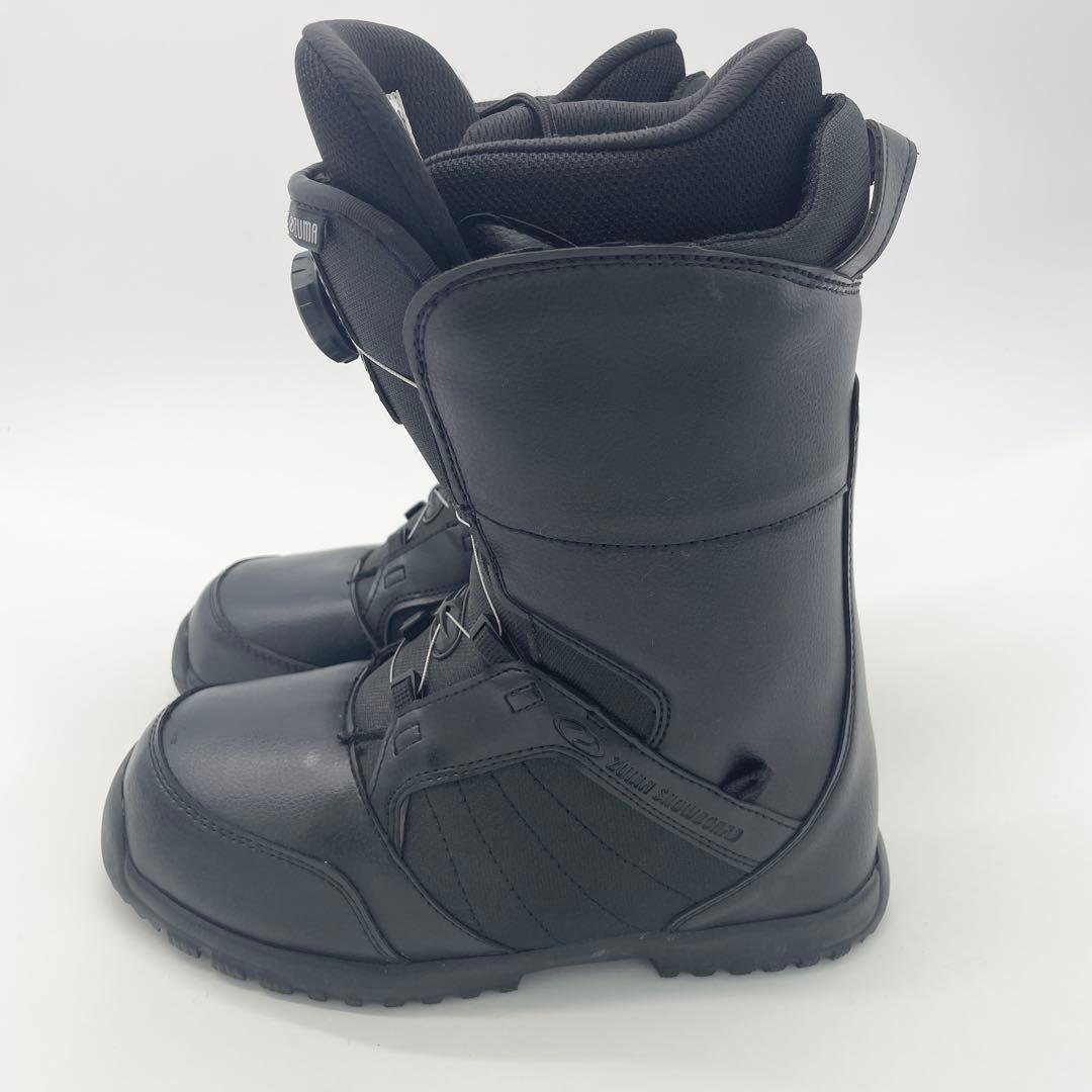 美品ZUMA スノーボードブーツ 24.5cm ブラック アウトドア