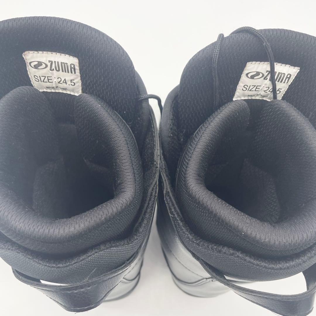 美品ZUMA スノーボードブーツ 24.5cm ブラック アウトドア