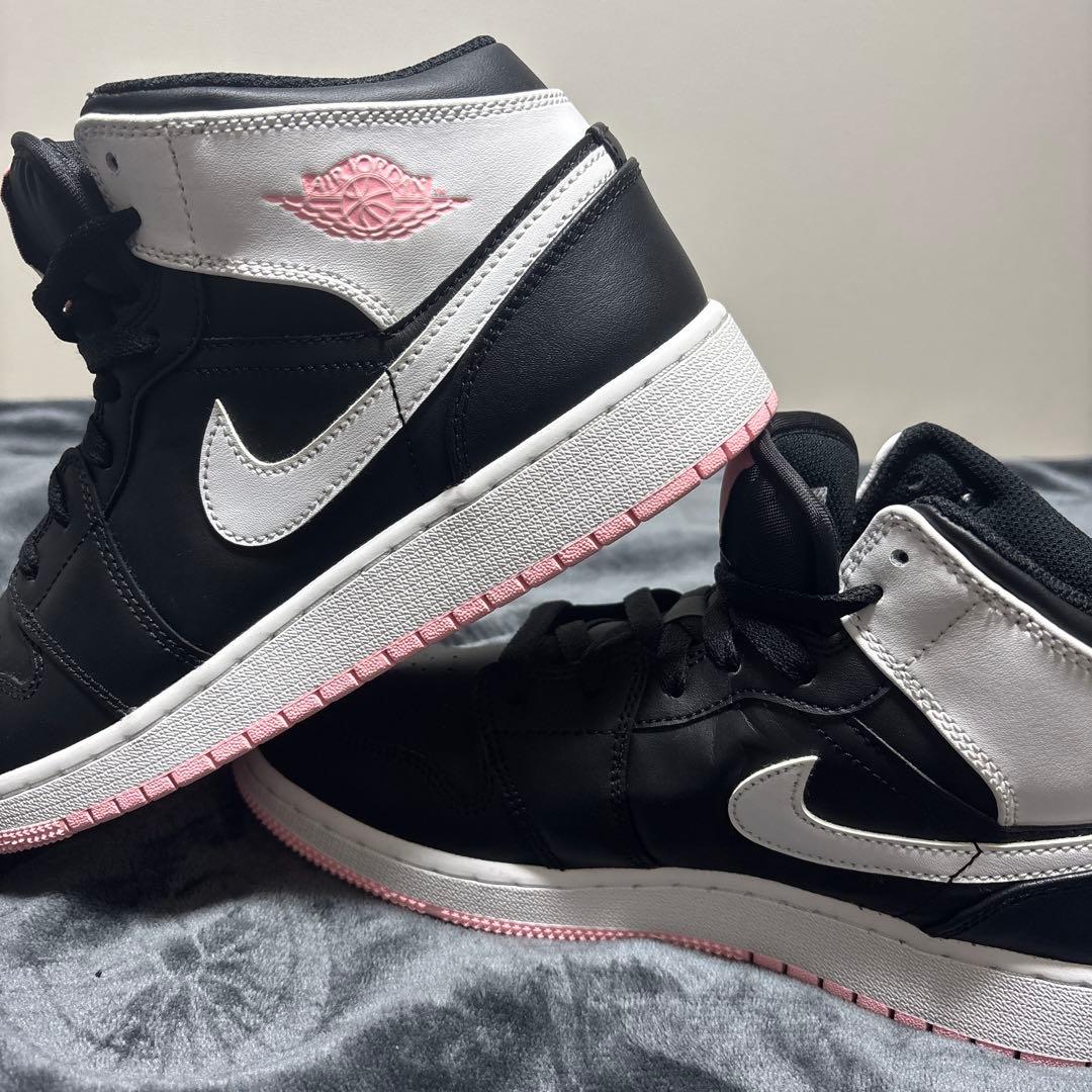 り*こ様 AIR JORDAN 1 MID GS 1 NIKE スニーカー