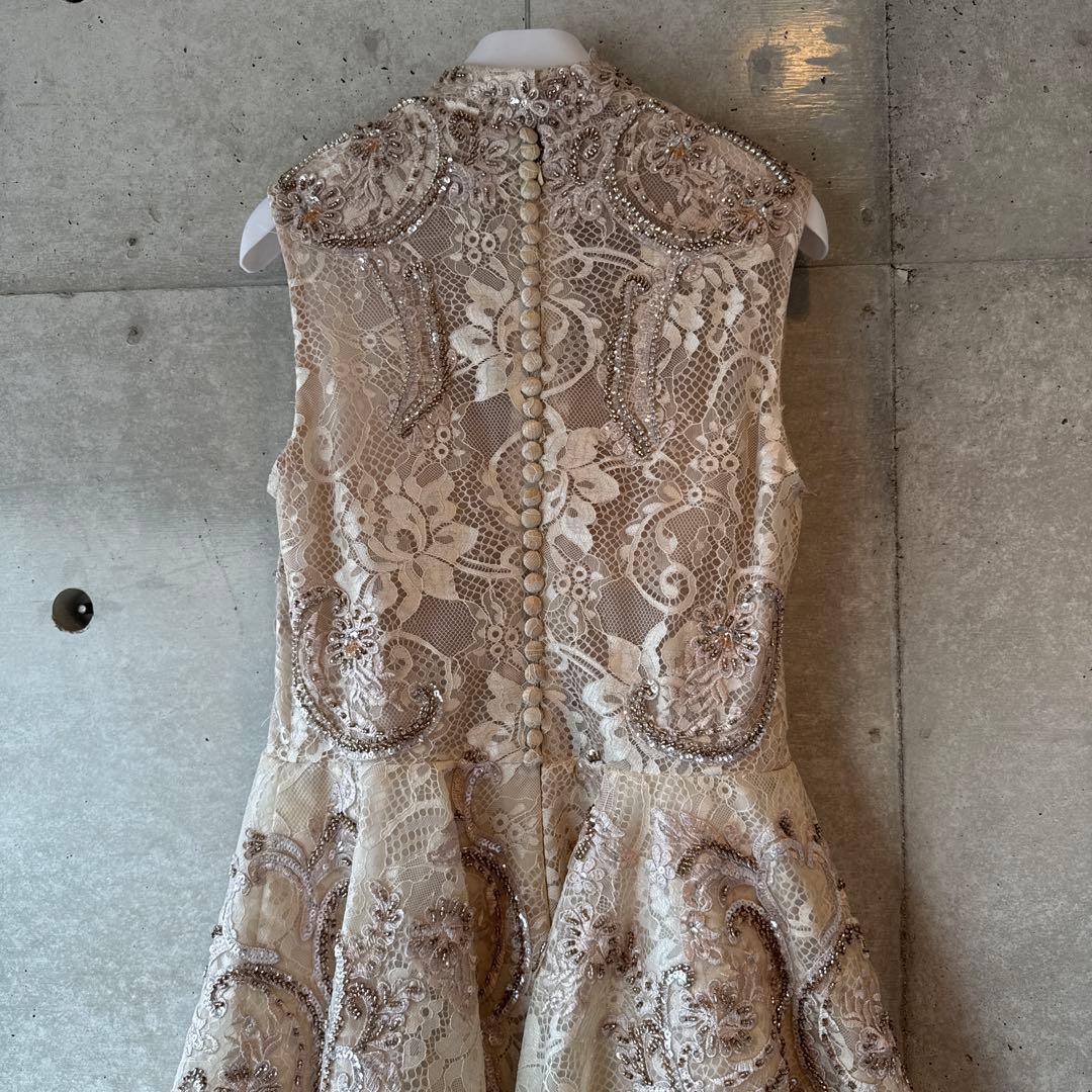 ハイネックノースリーブ ビジュードレス★150㎝