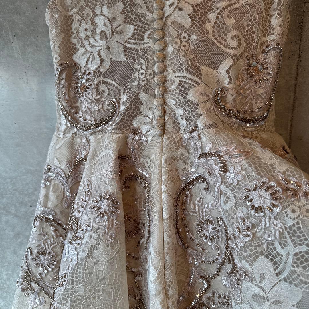 ハイネックノースリーブ ビジュードレス★150㎝