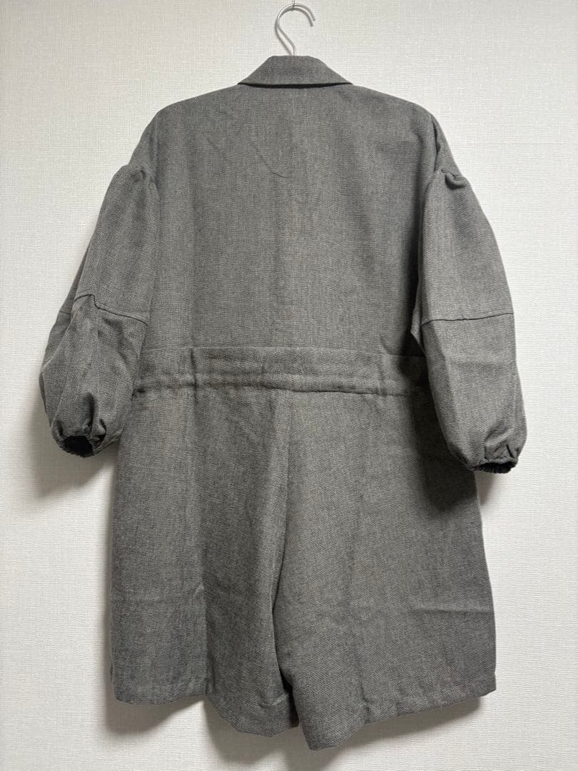 lawgy ボリュームスリーブウエストギャザーコンビネゾン