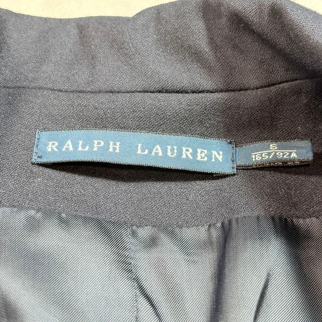 美品✨ ラルフローレン 紺ブレ ロゴ ワッペン L 165 92A