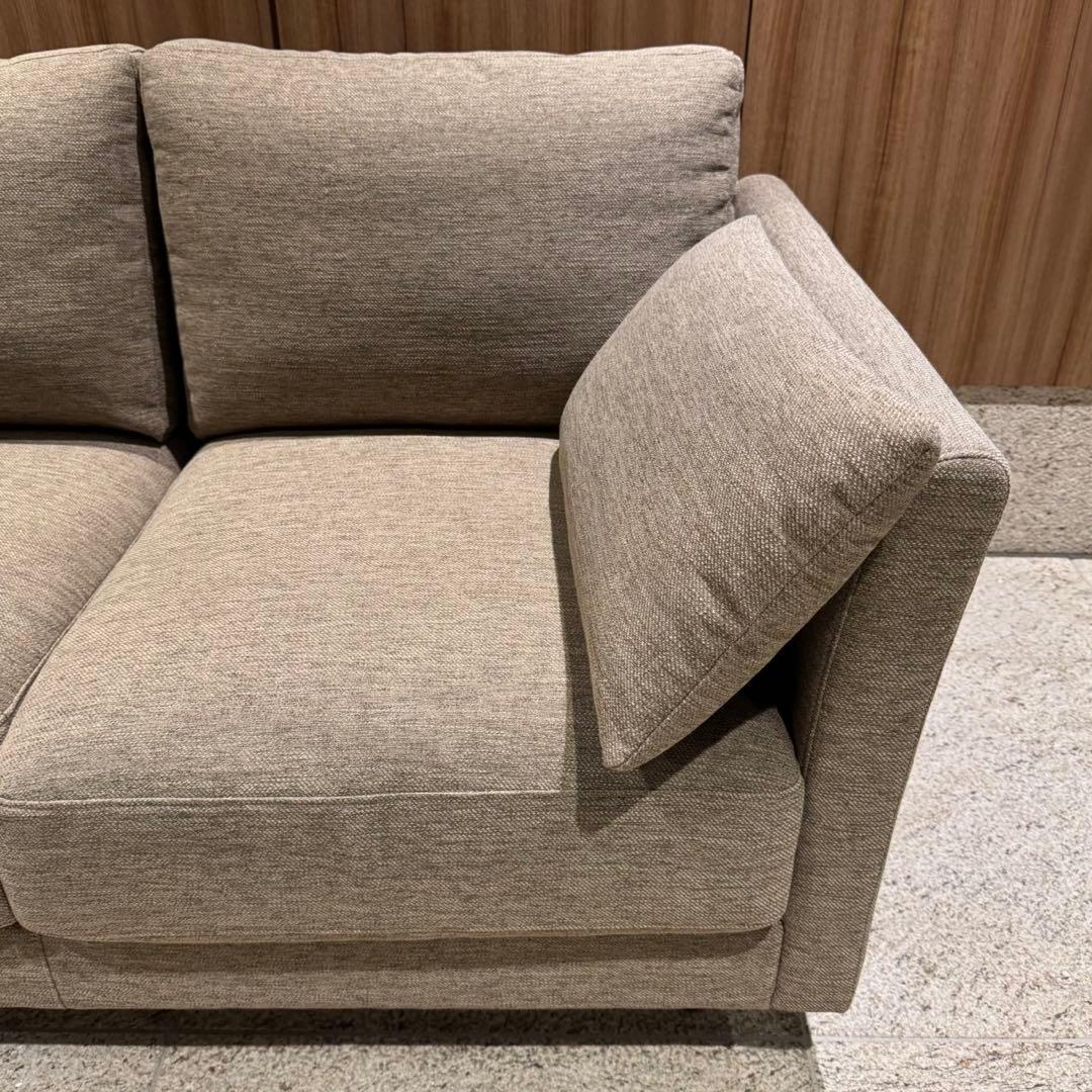 ニトリ 2人掛けソファ CA10 DR-BE ベージュ 布張り グレージュ系