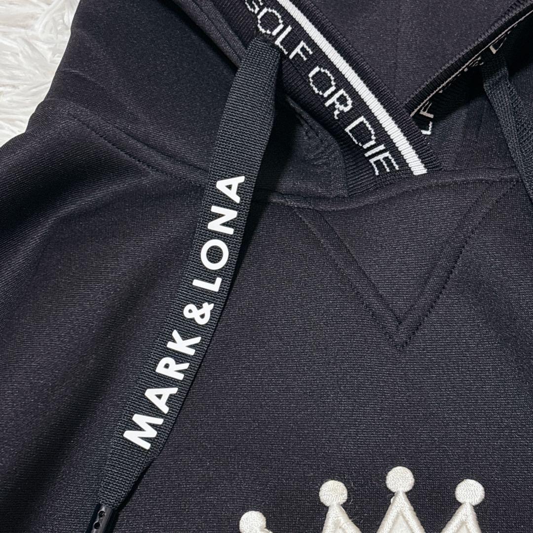 MARK&LONA　ワンピース　パーカー　スカル　ゴルフ　ゆったり　 ブラック