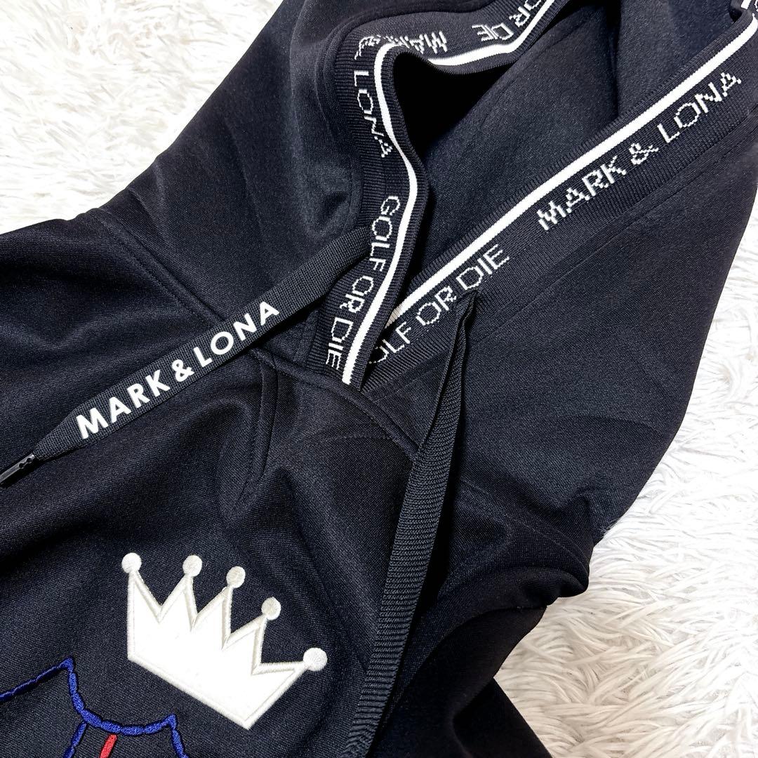 MARK&LONA　ワンピース　パーカー　スカル　ゴルフ　ゆったり　 ブラック
