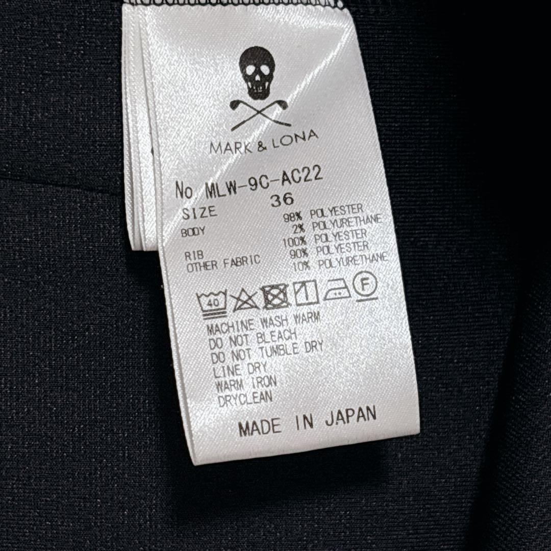 MARK&LONA　ワンピース　パーカー　スカル　ゴルフ　ゆったり　 ブラック