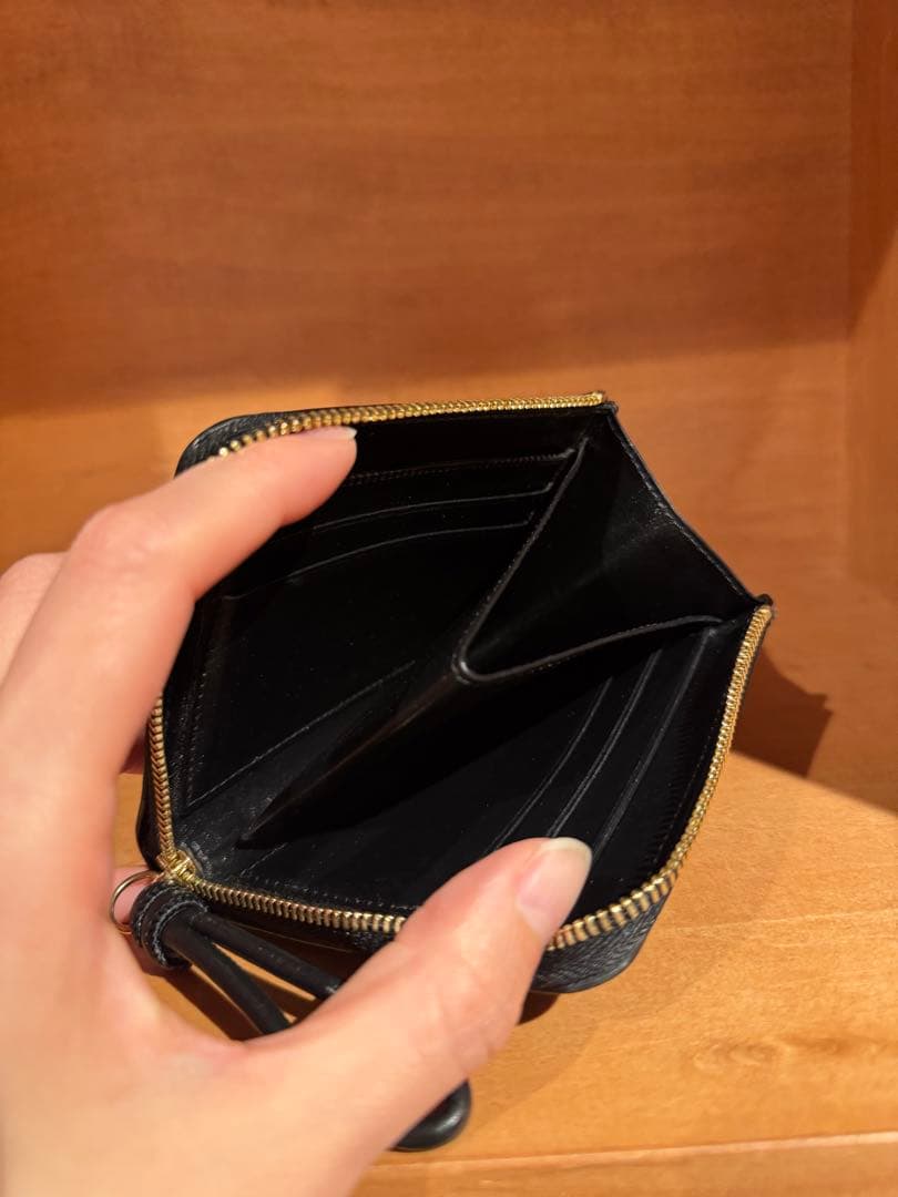 JILSANDER ジルサンダー 財布 レザーミニウォレット ブラック