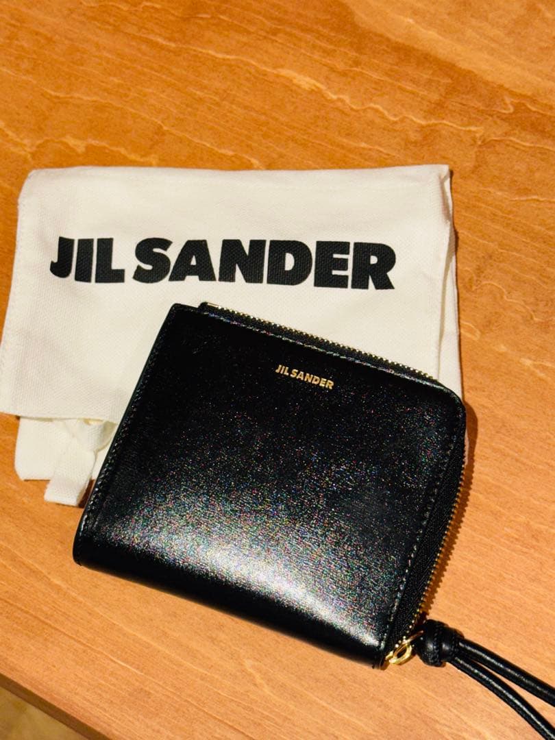 JILSANDER ジルサンダー 財布 レザーミニウォレット ブラック