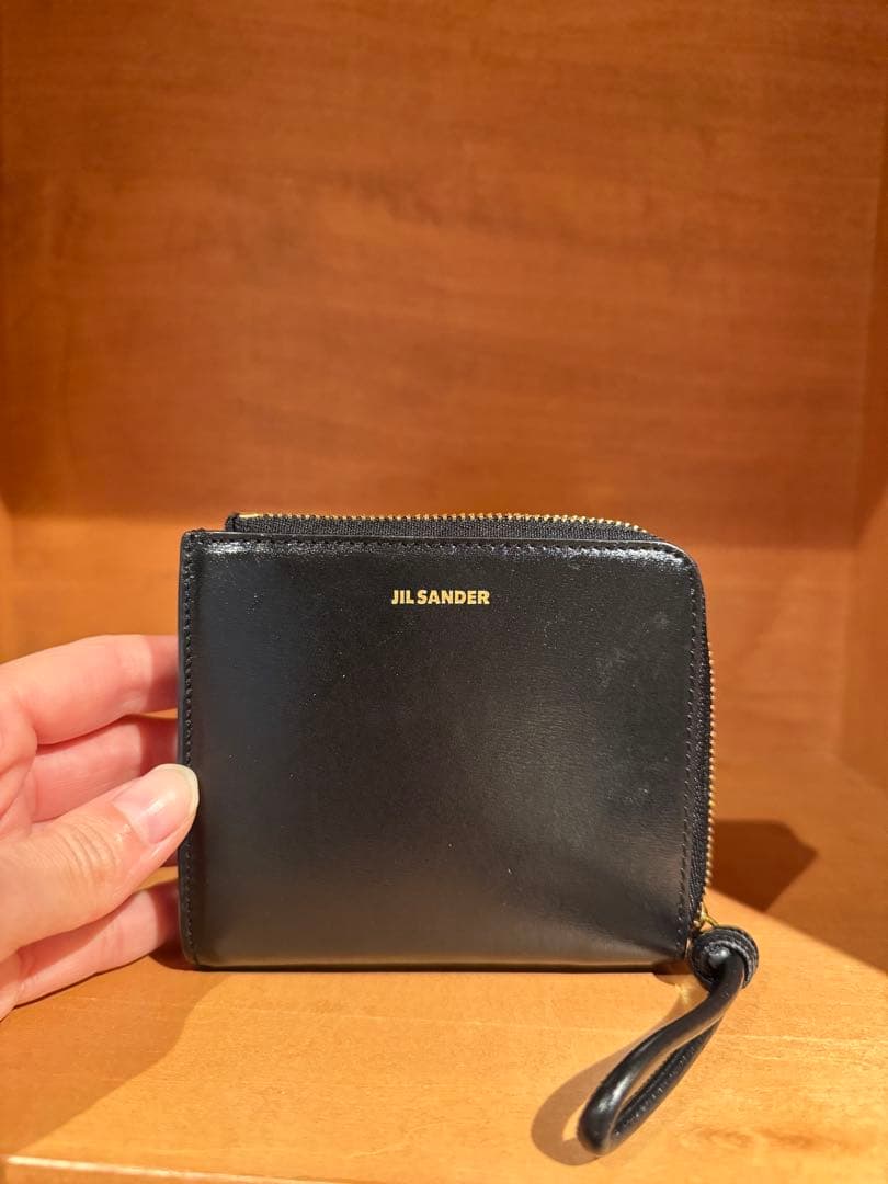 JILSANDER ジルサンダー 財布 レザーミニウォレット ブラック