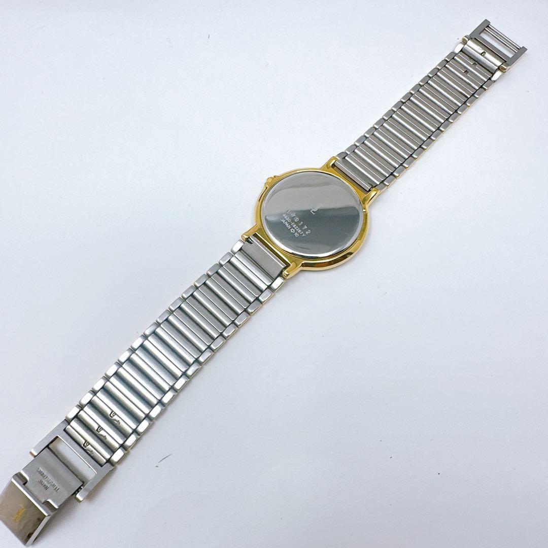 稼働 新品電池 イブサンローラン 腕時計 メンズ コンビ ゴールド文字盤 付属品