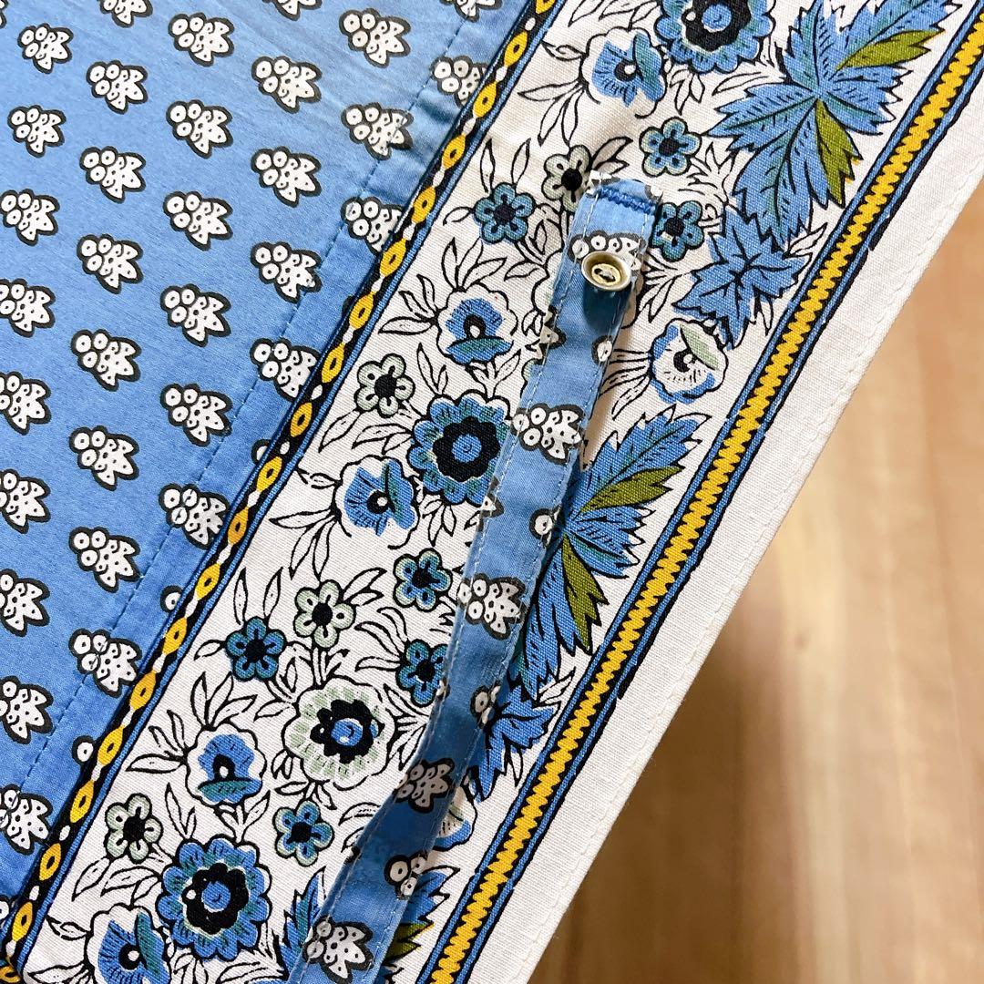 【美品】SOULEIADO 晴雨兼用 折りたたみ傘 ブルー 青