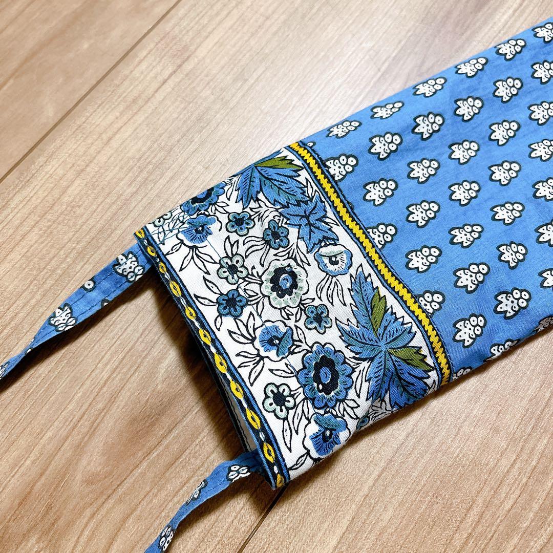 【美品】SOULEIADO 晴雨兼用 折りたたみ傘 ブルー 青