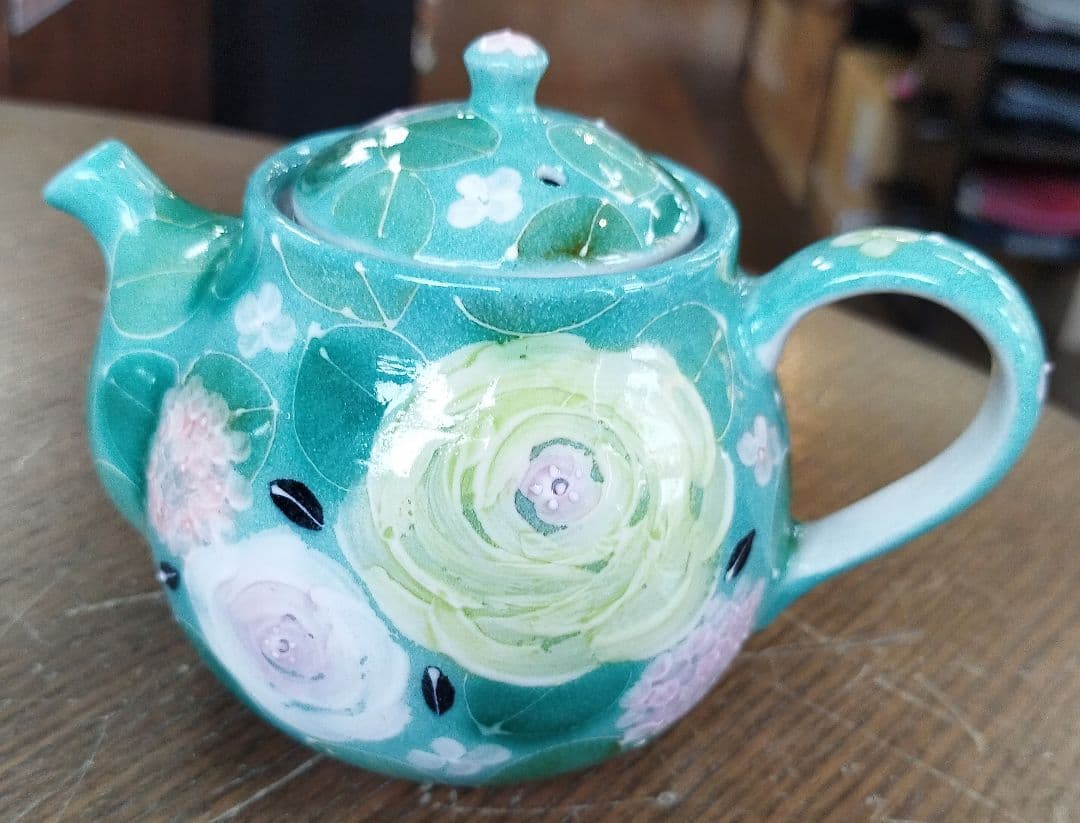 【値下げ中】工房ゆずりは　緑彩ローズ　プチポット　記念品　プレゼント