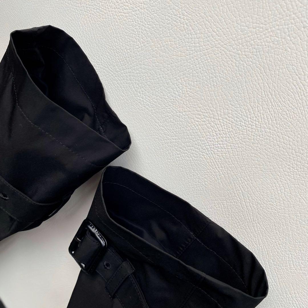 【未使用/マキシ丈】マッキントッシュ ロングライナー付コート 40 黒