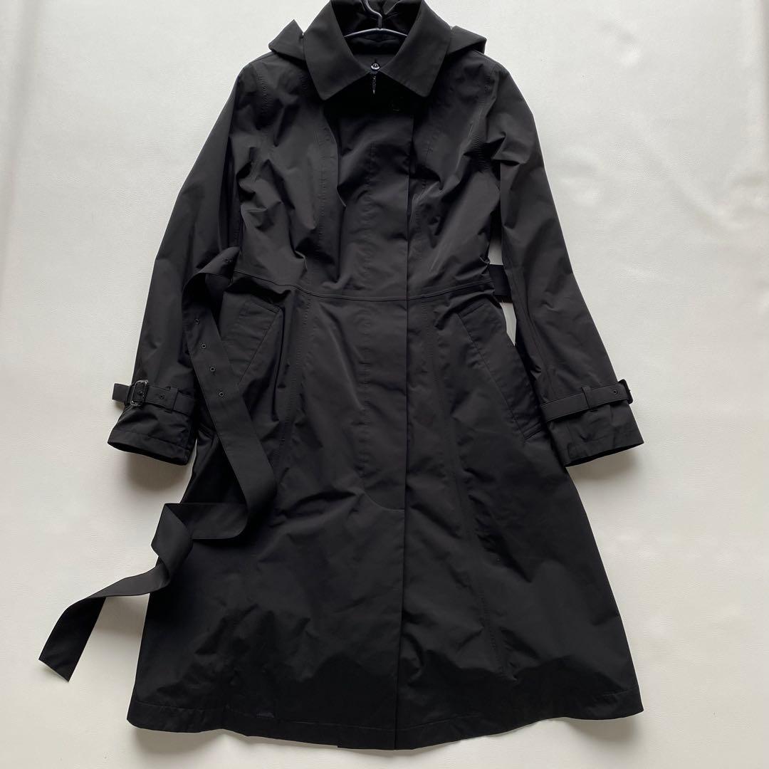 【未使用/マキシ丈】マッキントッシュ ロングライナー付コート 40 黒