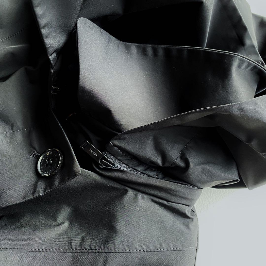 【未使用/マキシ丈】マッキントッシュ ロングライナー付コート 40 黒