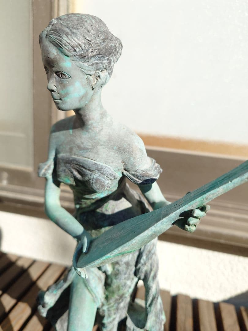 ブロンズ？　ブロンズ像？　女性　アンティーク