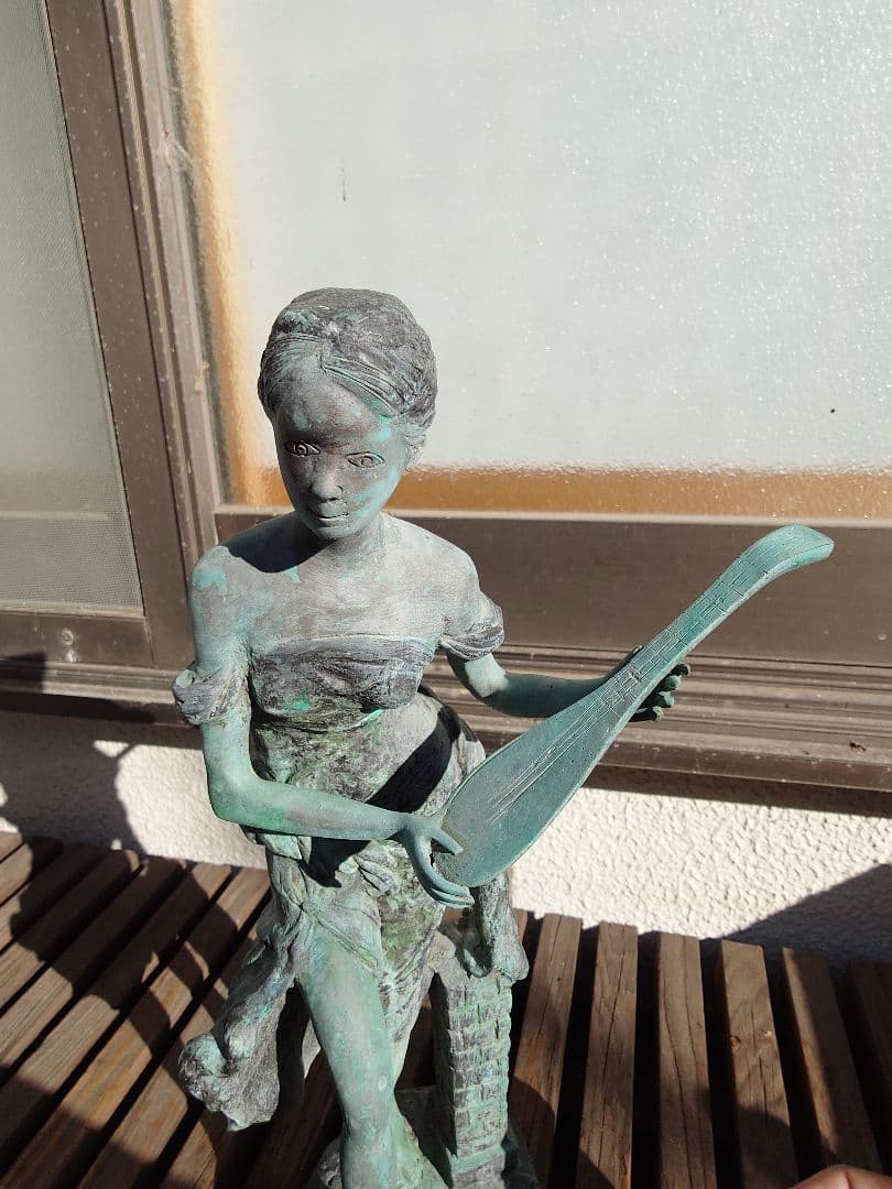 ブロンズ？　ブロンズ像？　女性　アンティーク