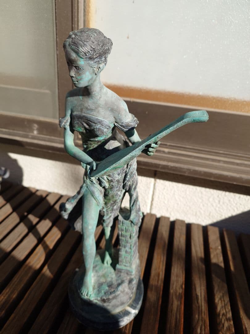 ブロンズ？　ブロンズ像？　女性　アンティーク