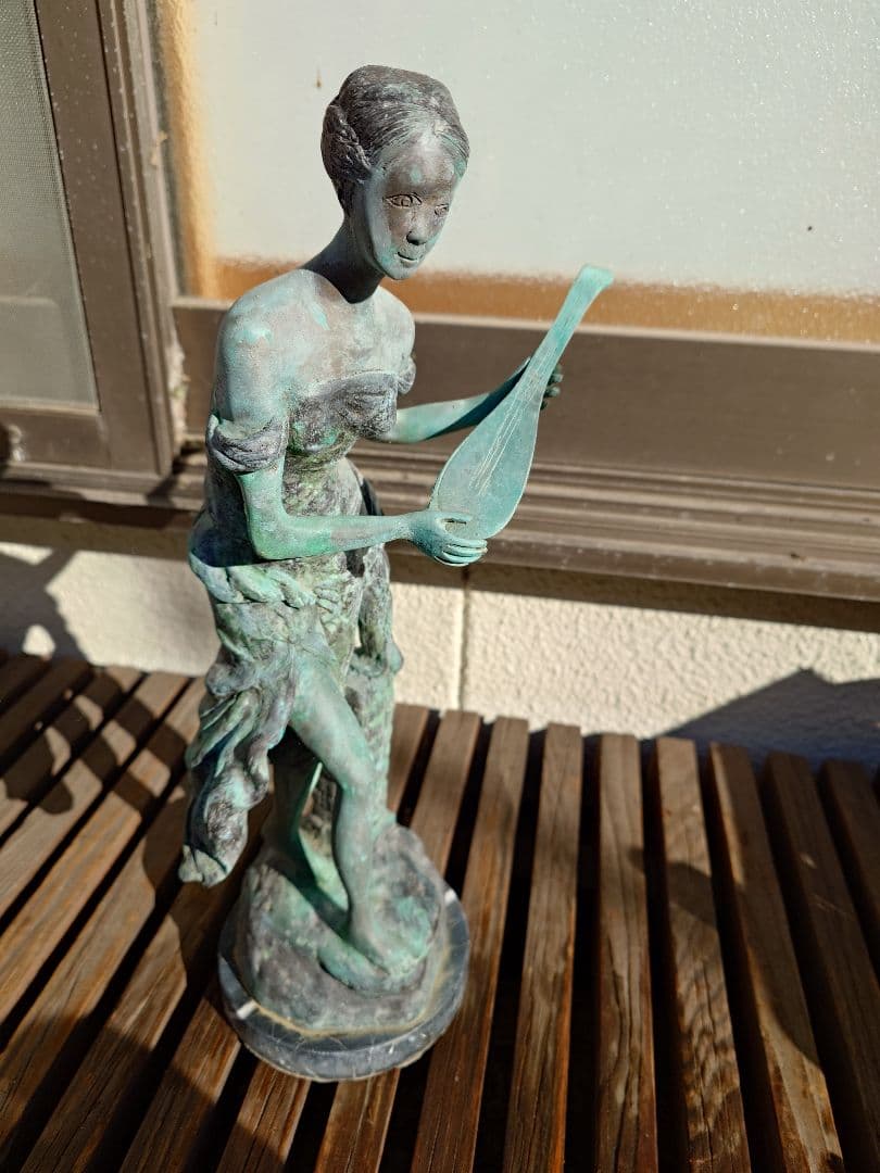ブロンズ？　ブロンズ像？　女性　アンティーク