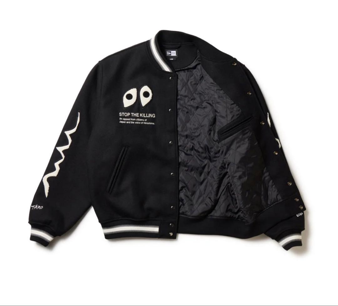 ヒ*ク様 NEW ERA メルトン ヴァーシティジャケット 岡本太郎 スタジャン