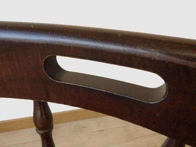 飛騨産業　キツツキ　穂高　アームチェアーA　イス　椅子　 木製　再塗装済ＵＳＥＤ