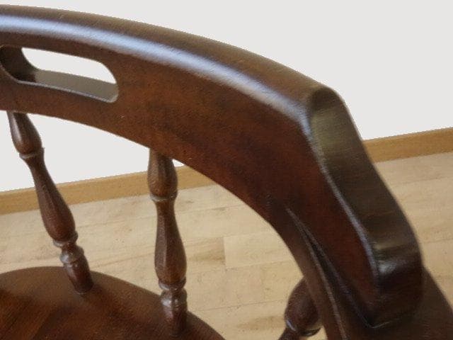 飛騨産業　キツツキ　穂高　アームチェアーA　イス　椅子　 木製　再塗装済ＵＳＥＤ