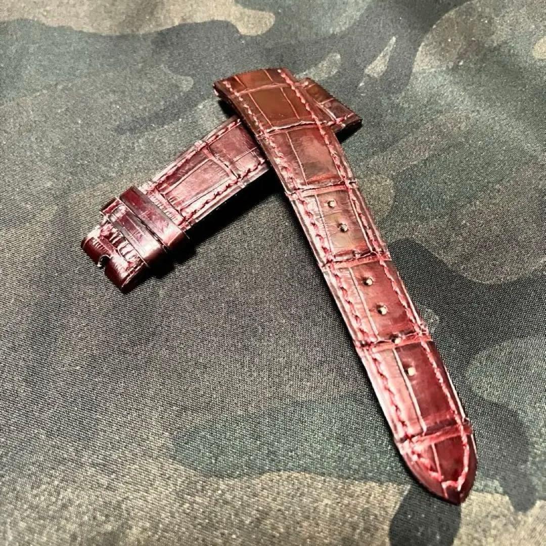 オーデマピゲ　純正ベルト　レッドステッチ　アリゲーター　20mm