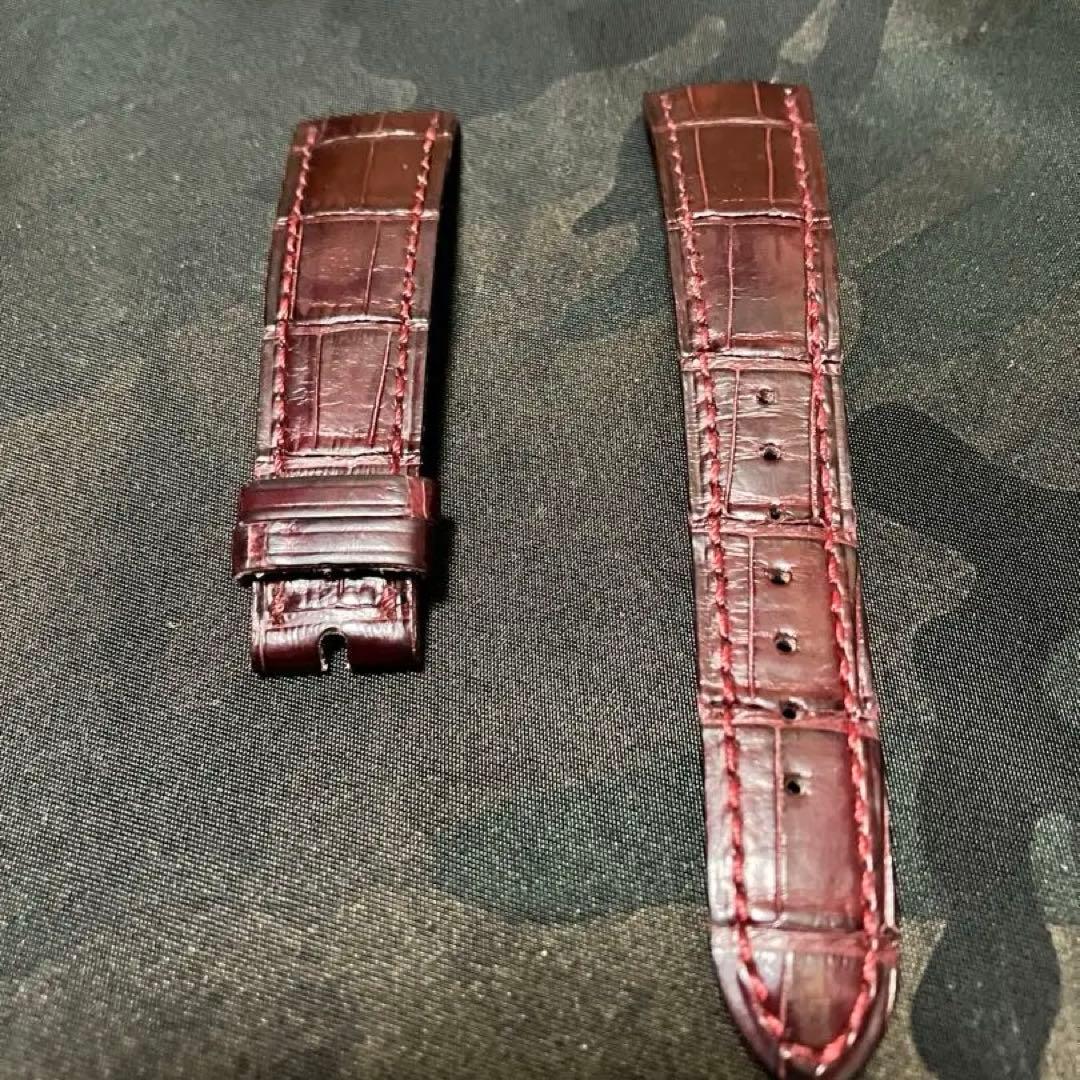 オーデマピゲ　純正ベルト　レッドステッチ　アリゲーター　20mm