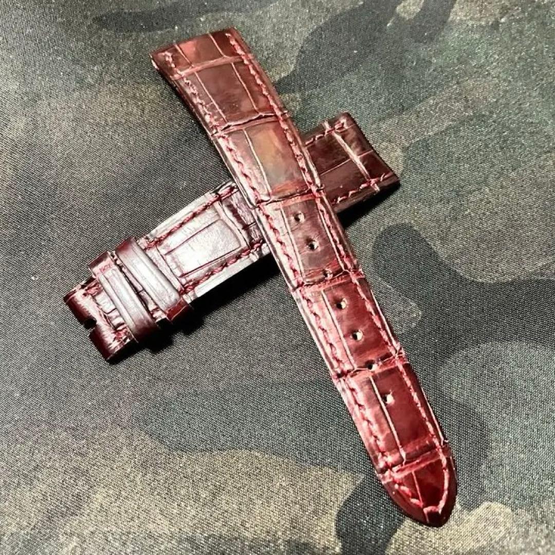 オーデマピゲ　純正ベルト　レッドステッチ　アリゲーター　20mm