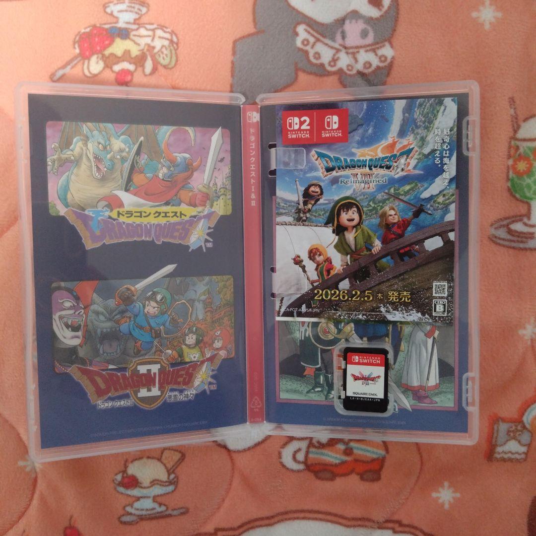 Switch版 ドラゴンクエストⅠ＆Ⅱ ソフト 攻略本２冊セット