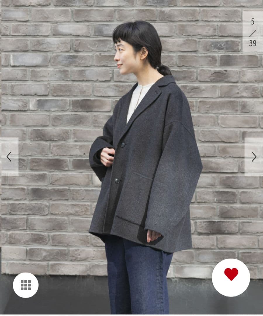 【未使用品】かぐれ　ウールテーラードショートコート 2025AW