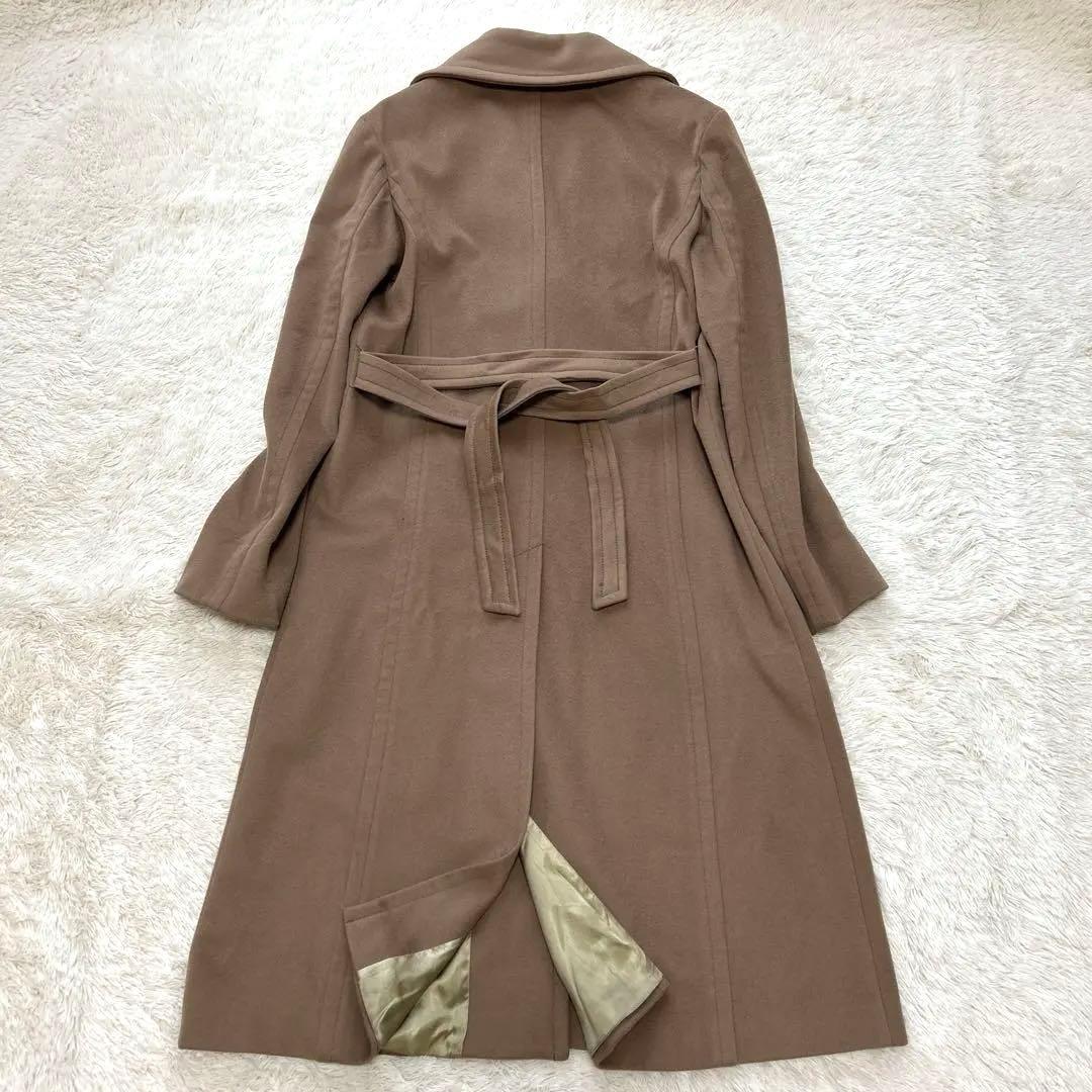 MAX&Co ウール100%ロングコート ベルト付き キャメル マックスマーラ系