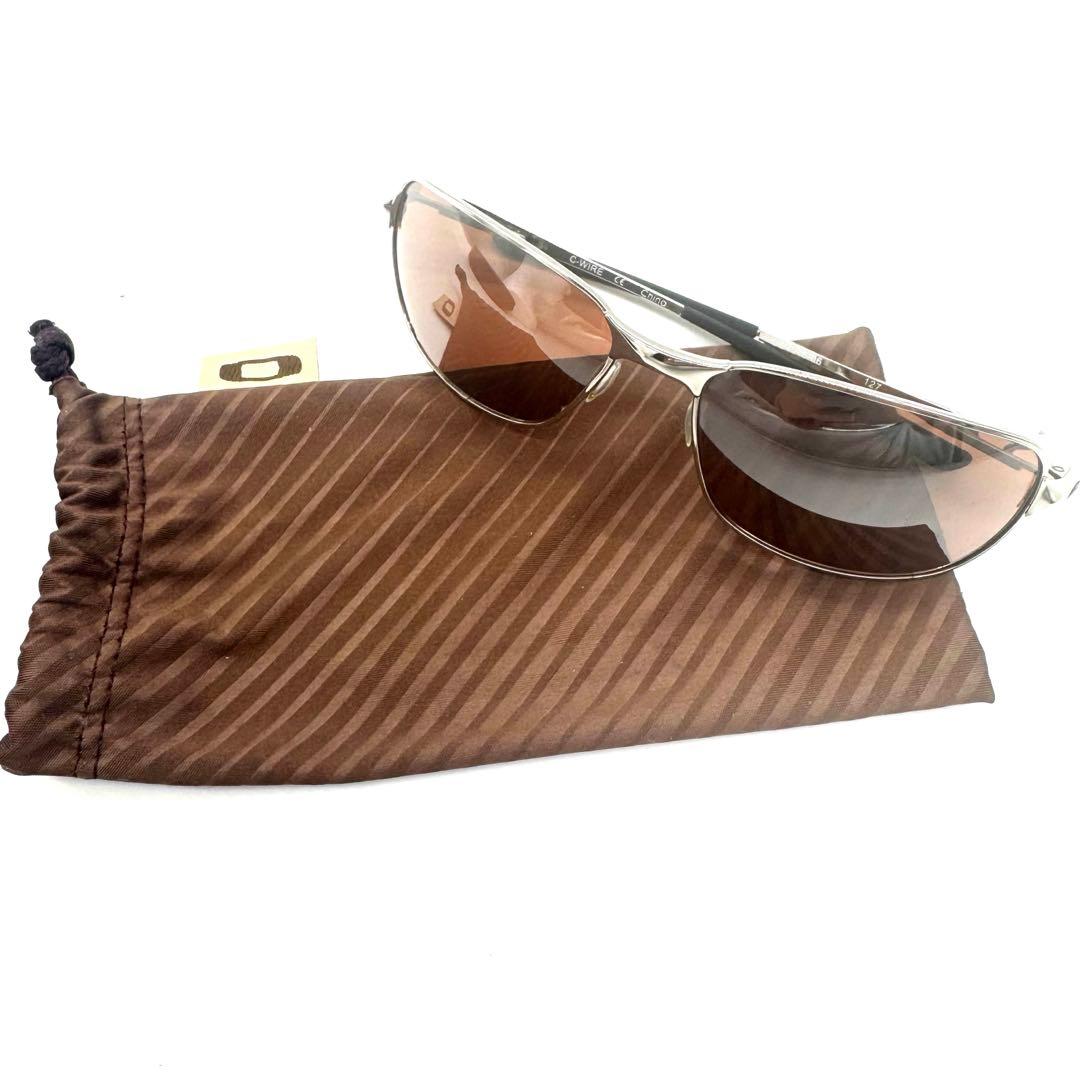 廃盤レアOAKLEYオークリーヴィンテージ スクエアサングラスC-WIRE