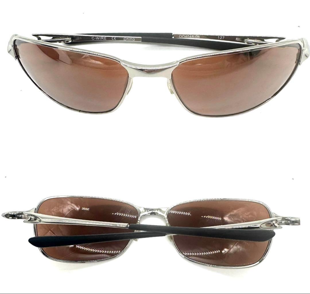 廃盤レアOAKLEYオークリーヴィンテージ スクエアサングラスC-WIRE