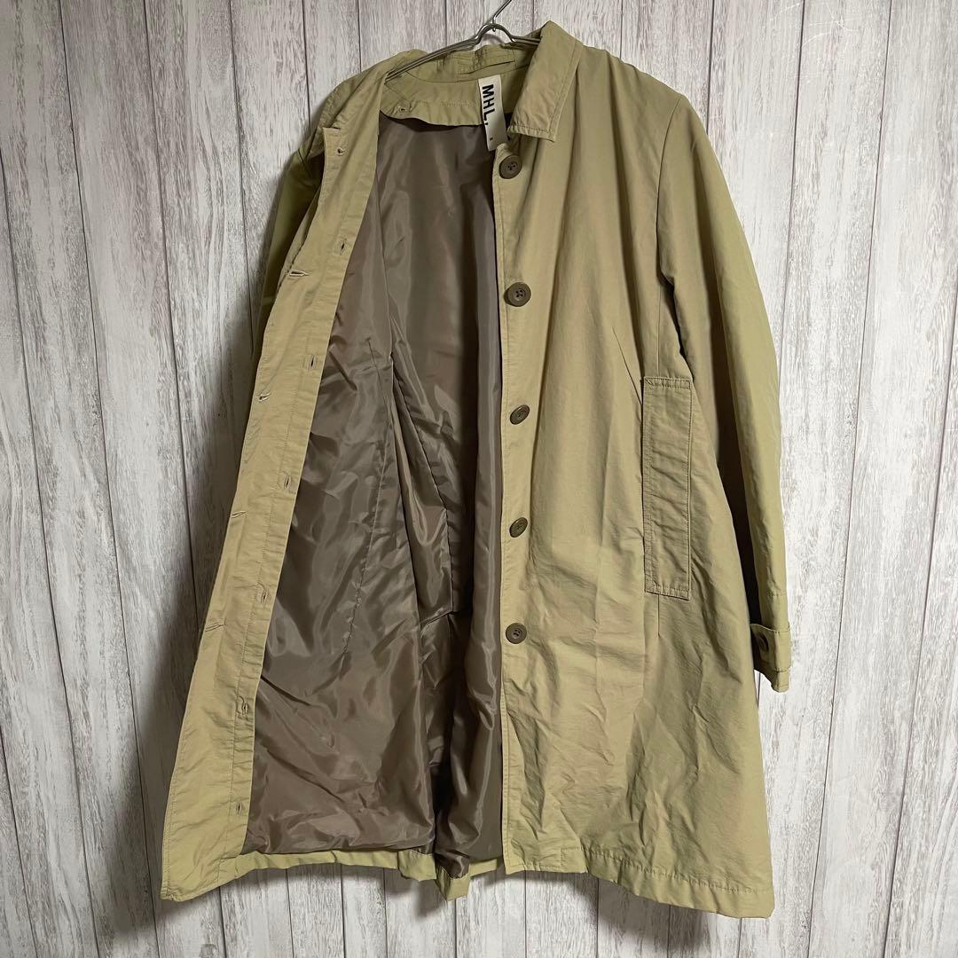 【美品】マーガレットハウエル ライナー付き チェスターコート ベージュ インナー