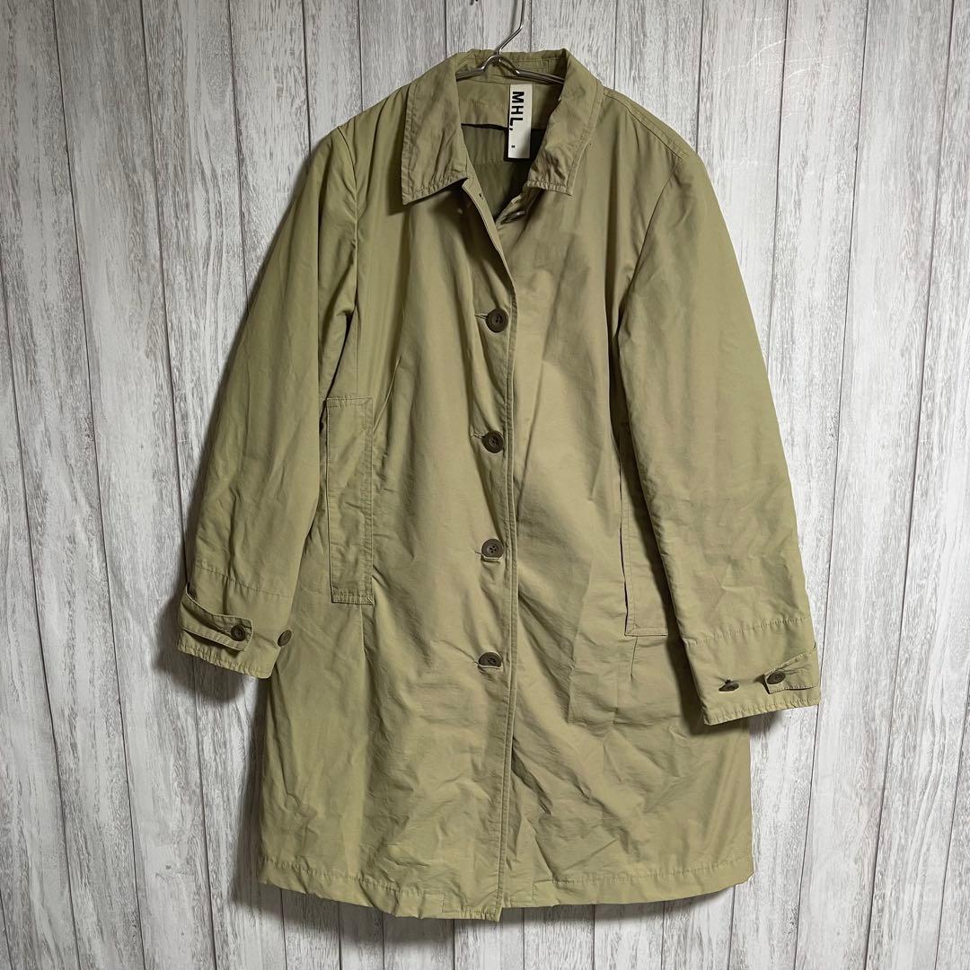 【美品】マーガレットハウエル ライナー付き チェスターコート ベージュ インナー