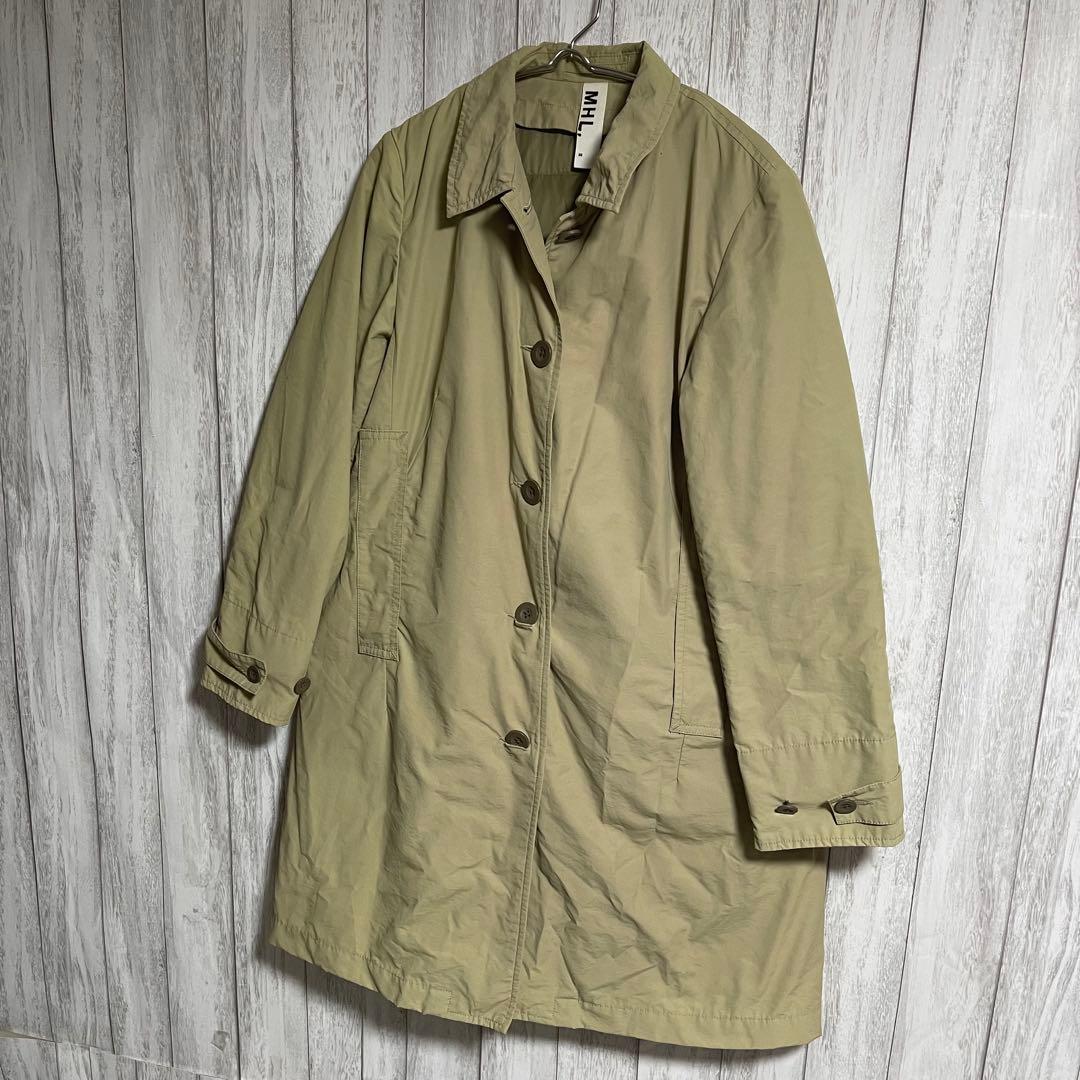 【美品】マーガレットハウエル ライナー付き チェスターコート ベージュ インナー