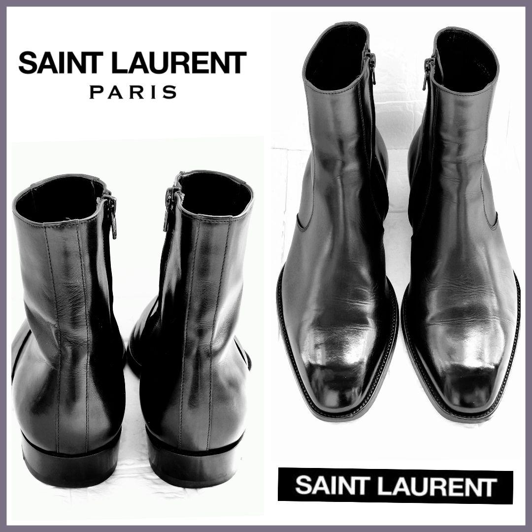 SAINT LAURENT サンローラン✦ワイアットジップブーツ エディ期42