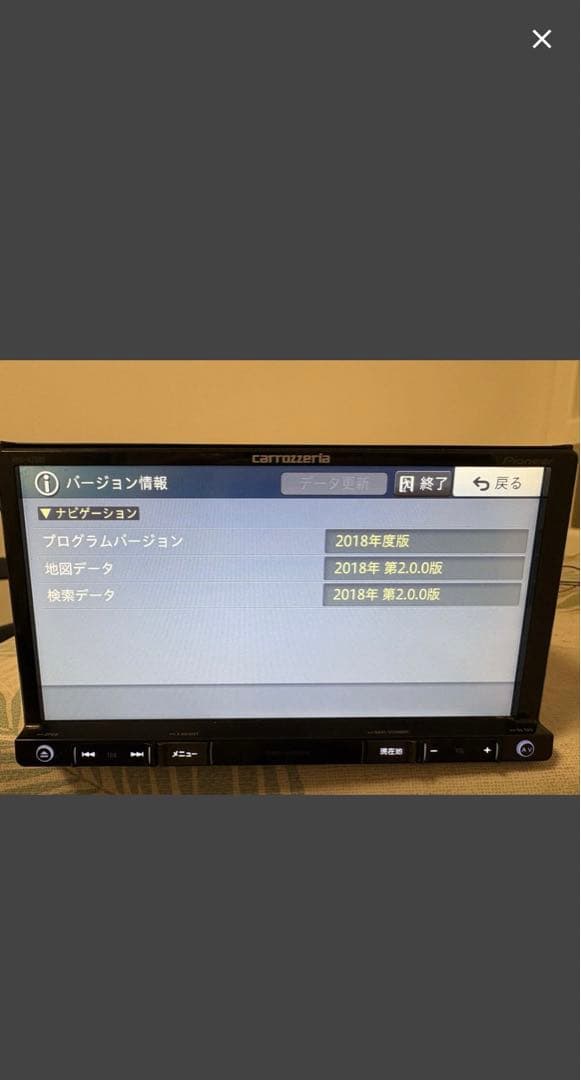Carrozzeria カーナビAVIC-RZ002 地図2018年