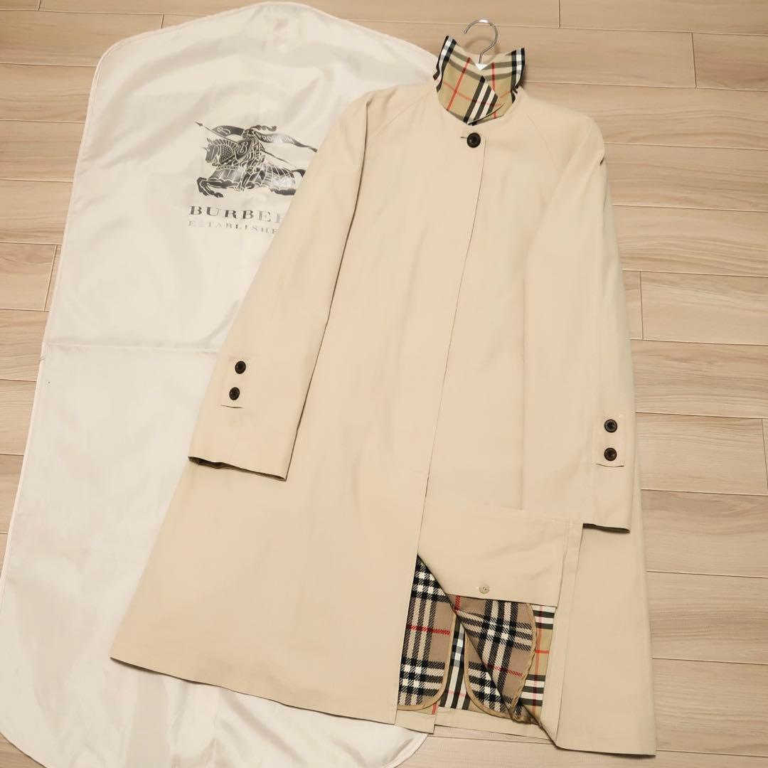 極上品 ビンテージ BURBERRY ステンカラーコート ライナー付 バーバリー
