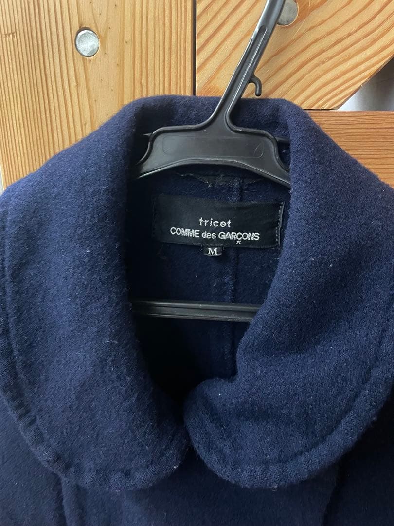 トリココムデギャルソン＊ネイビー ＊クロップドジャケット