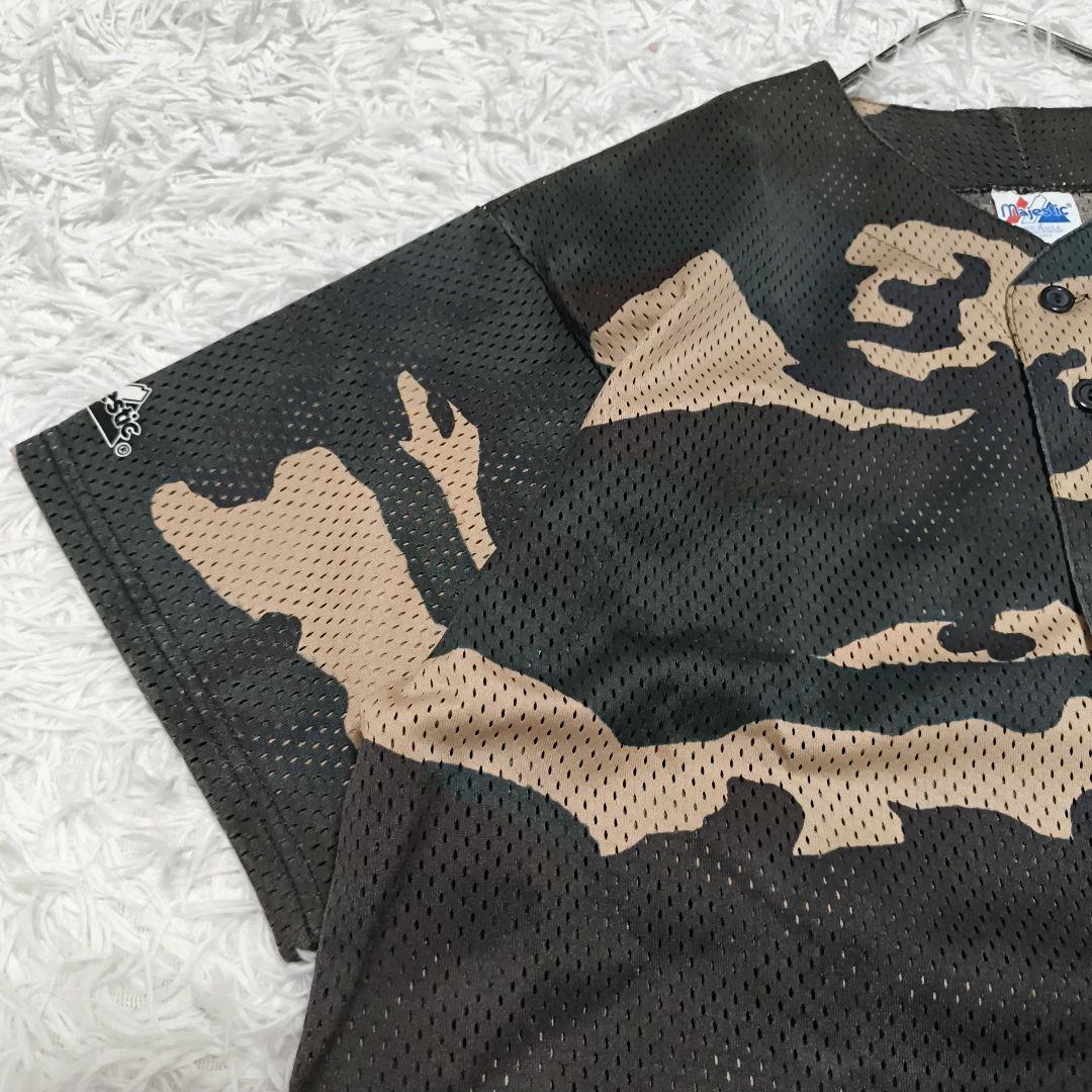 USA製 ニューヨークヤンキース カモフラ シャツ