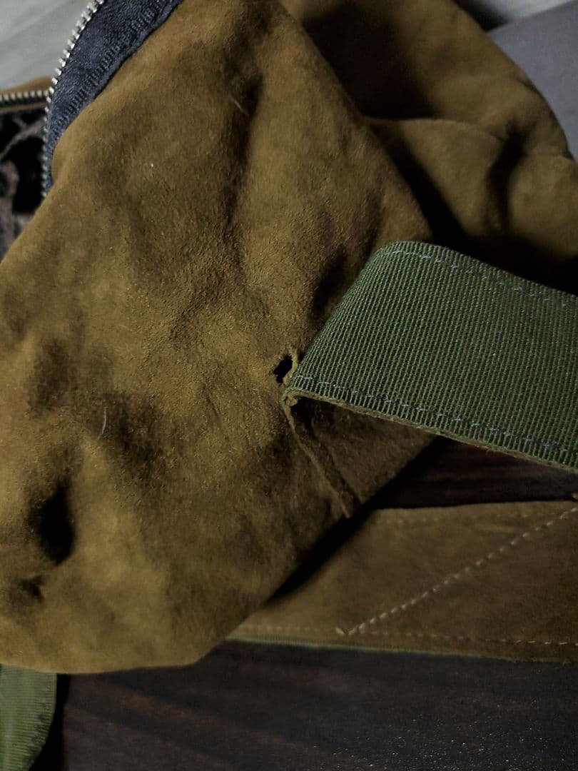 GEOFFREY B.SMALL スエード ドラムバッグ　リメイク