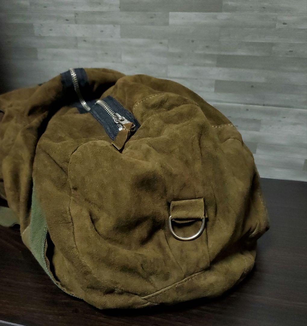 GEOFFREY B.SMALL スエード ドラムバッグ　リメイク