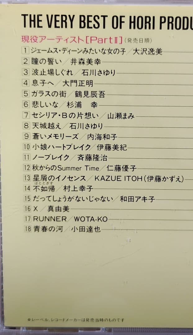 ON THE MOVE - HORI PRODUCTIONS ベストアルバム