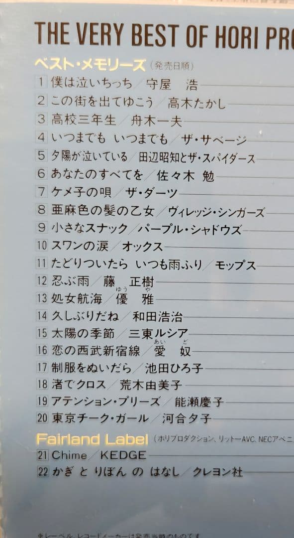 ON THE MOVE - HORI PRODUCTIONS ベストアルバム